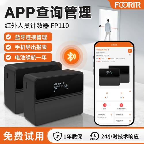 foorir门店客流计数器商场红外人流量精准统计超市客流监控设备